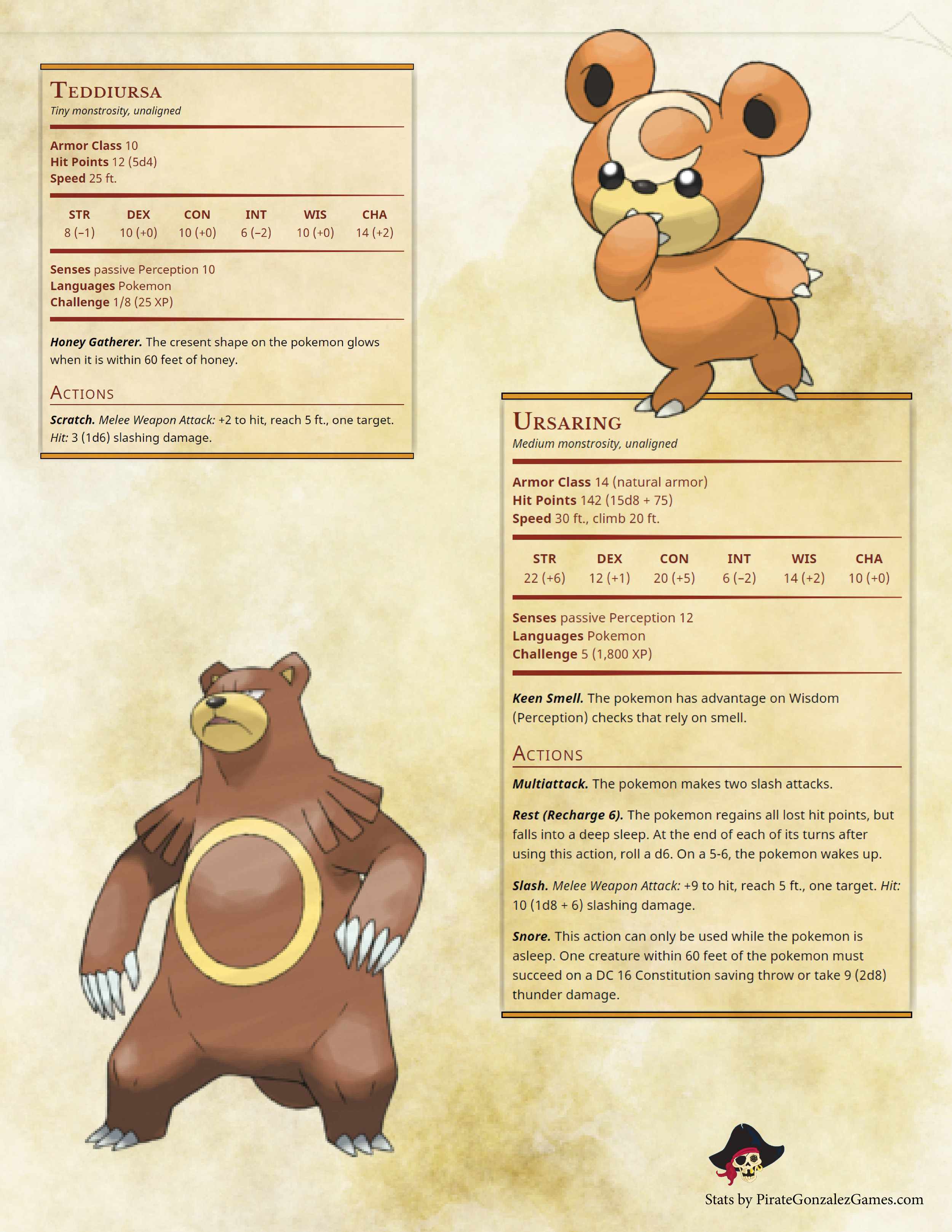 Pokemon 5e Pokedex: Hoenn — Pirate Gonzalez Games