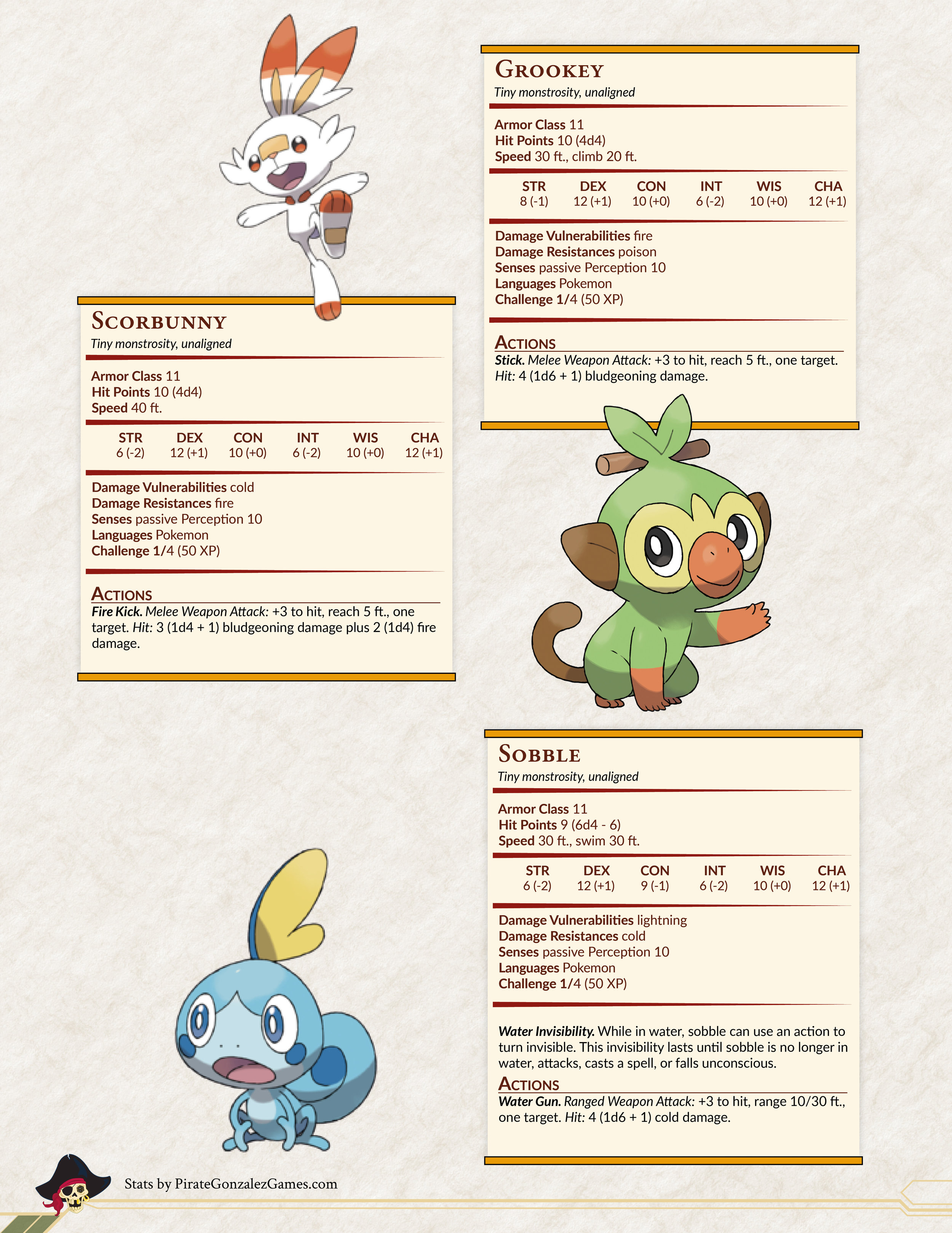 Pokemon Pokedex 5e: Hoenn — Pirate Gonzalez Games