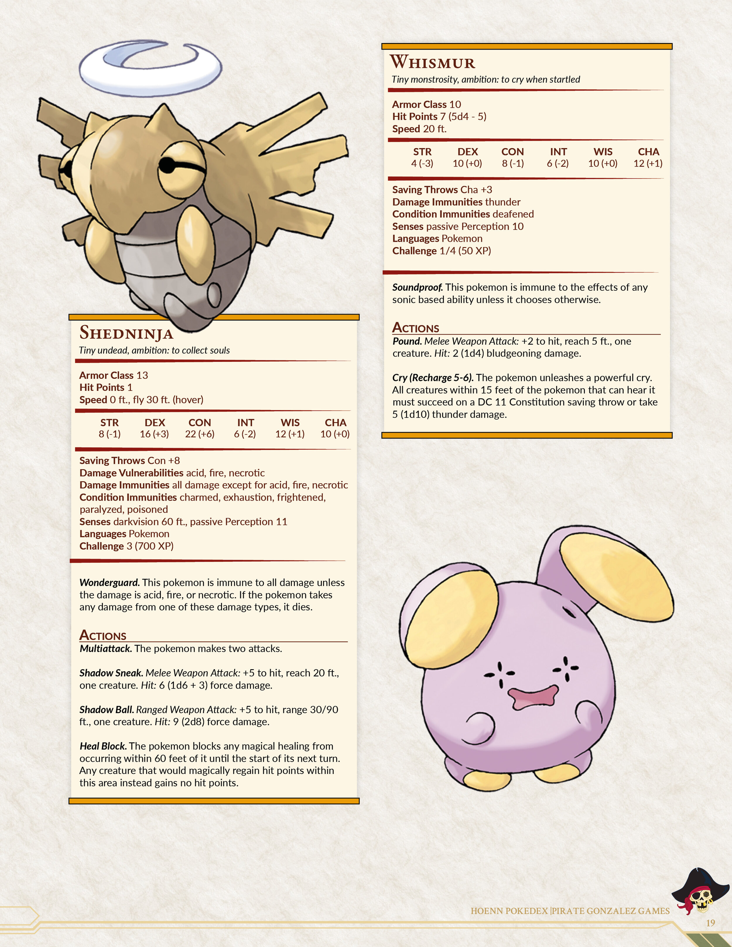 Tim Gonzalez  BEACON RPG on X: It's finally here, the gen 3 Hoenn pokedex  for D&D 5e! Enjoy the full pokedex at my site, including a link to the  combined PDF!