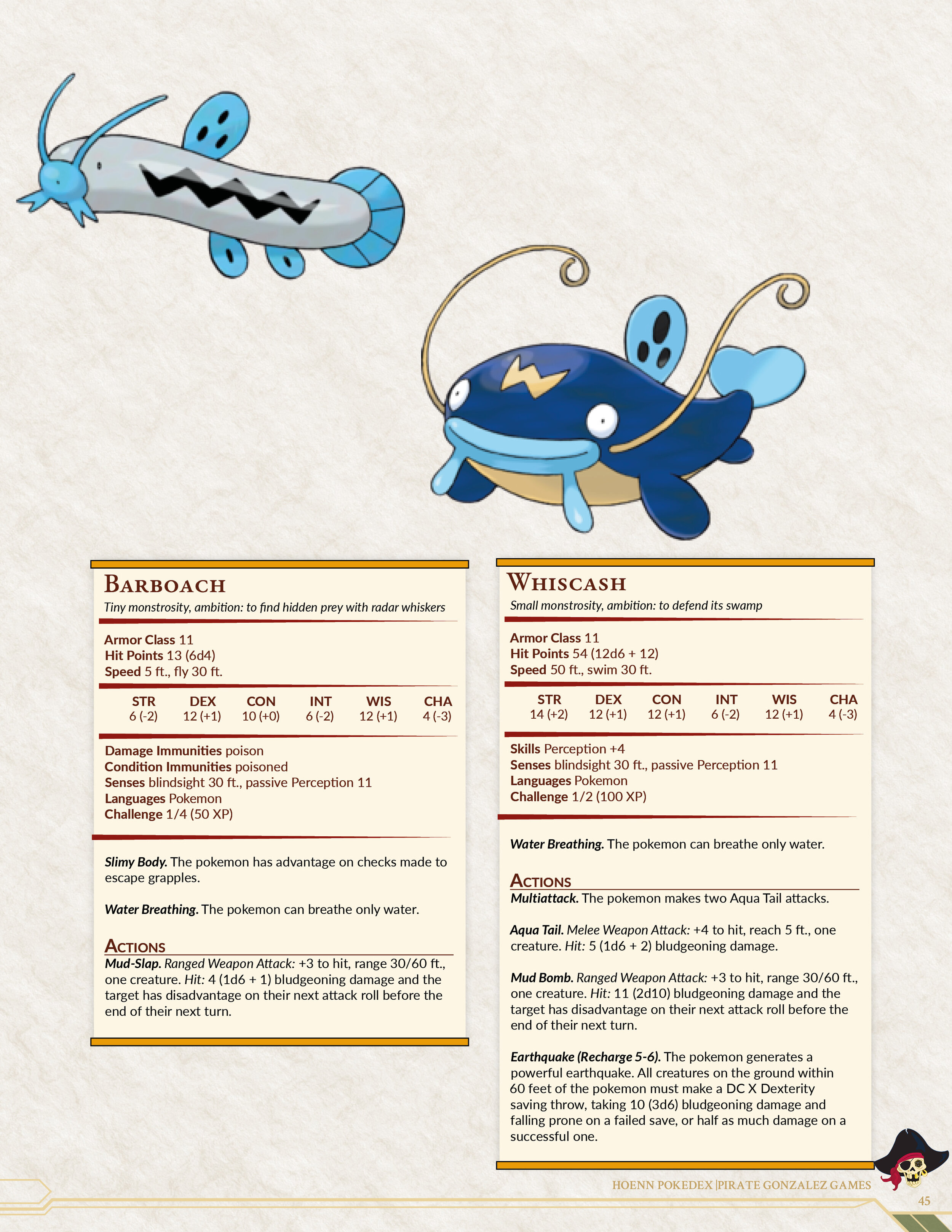 Pokemon Pokedex 5e: Kanto — Pirate Gonzalez Games