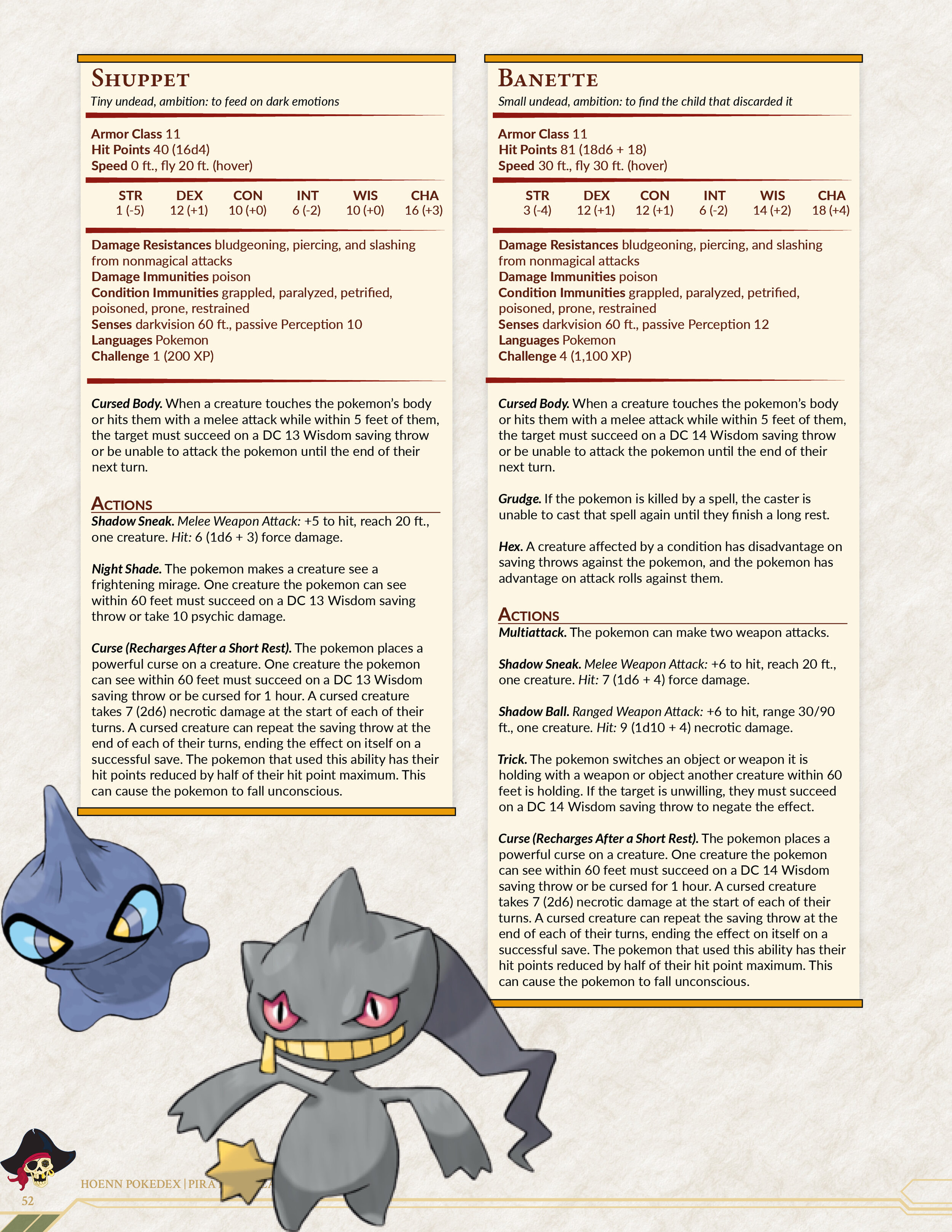 Pokemon 5e Pokedex: Hoenn — Pirate Gonzalez Games