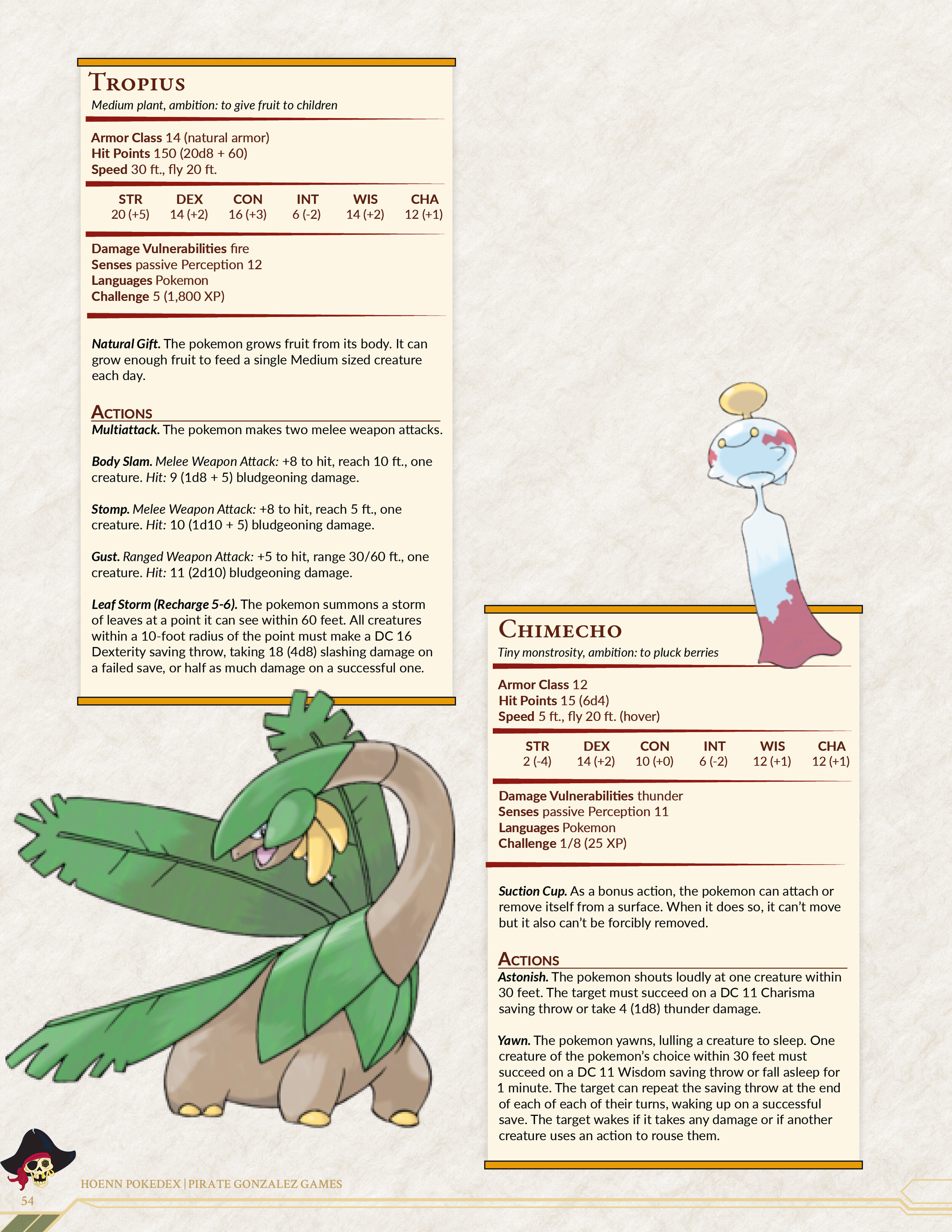 Tim Gonzalez  BEACON RPG on X: It's finally here, the gen 3 Hoenn pokedex  for D&D 5e! Enjoy the full pokedex at my site, including a link to the  combined PDF!