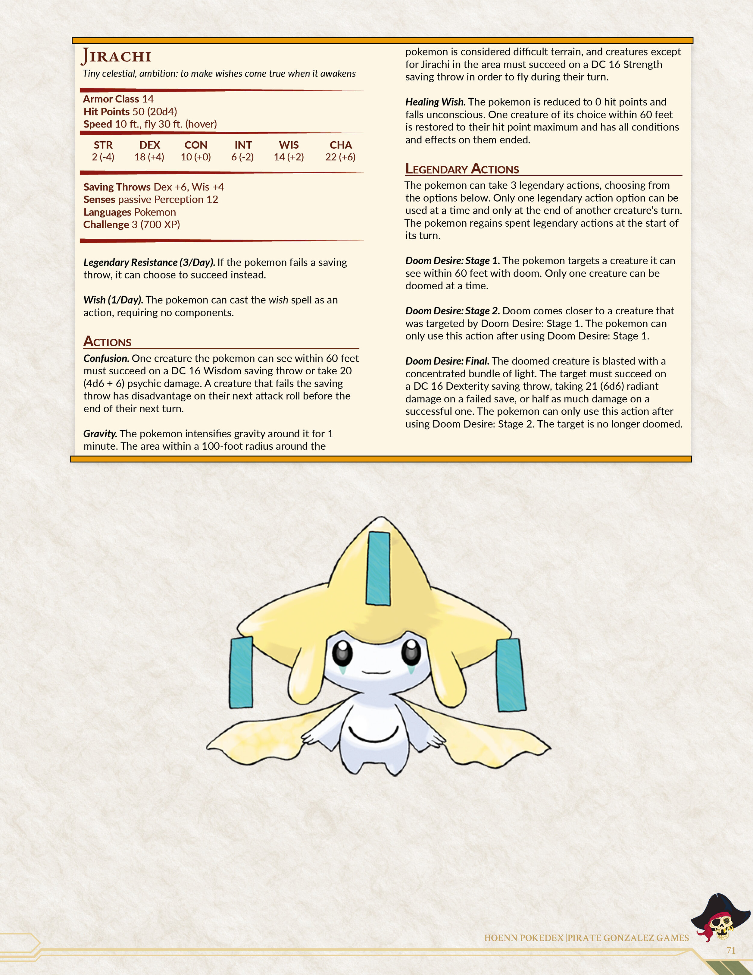 Pokemon Pokedex 5e: Hoenn — Pirate Gonzalez Games