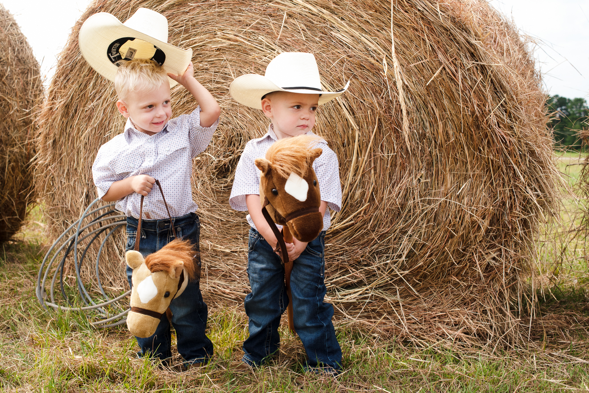 Twin Boy Birthday Session: Montgomery, TX