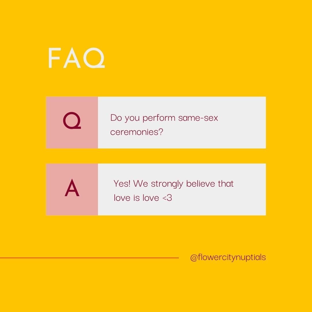 Keri's first-time officiating was for a same-sex couple. We are fierce LGBTQIA+ allies and are happy to marry any couple who wants to tie the knot.

No matter what your love story is, we quickly learn about you to tell it in the most authentic and be