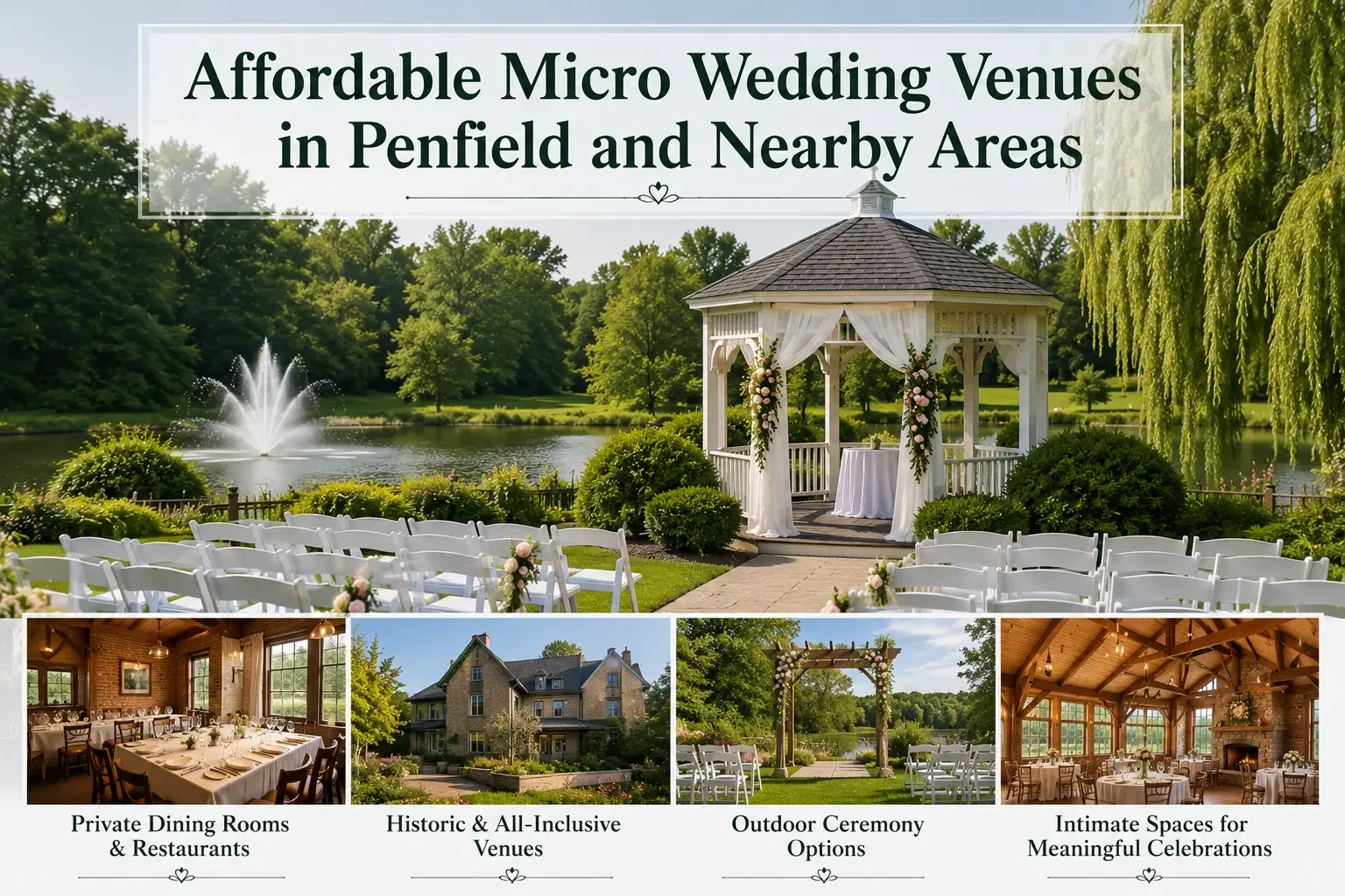 Affordable Micro Wedding Venues in Penfield | Intimate Options for a Meaningful Celebration
