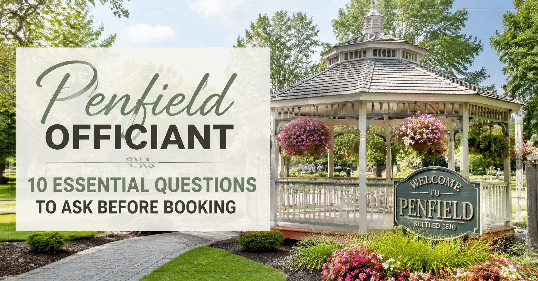 Questions to Ask Your Officiant in Penfield