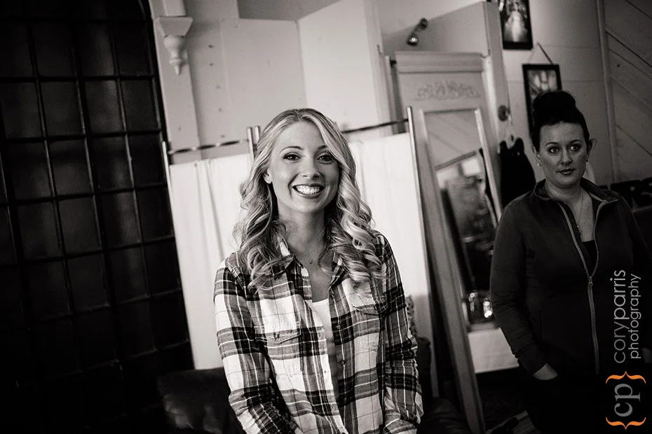 bride in the Lake Union Cafe wedding venue