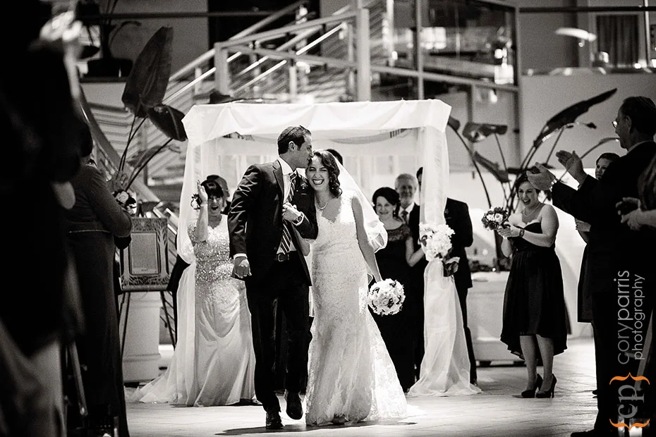 beautiful photo of wedded couple after they got married
