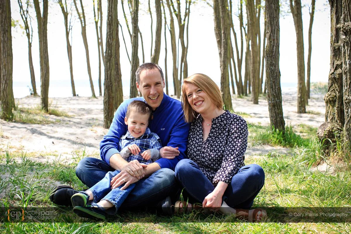 Family portrait at Golden Gardens