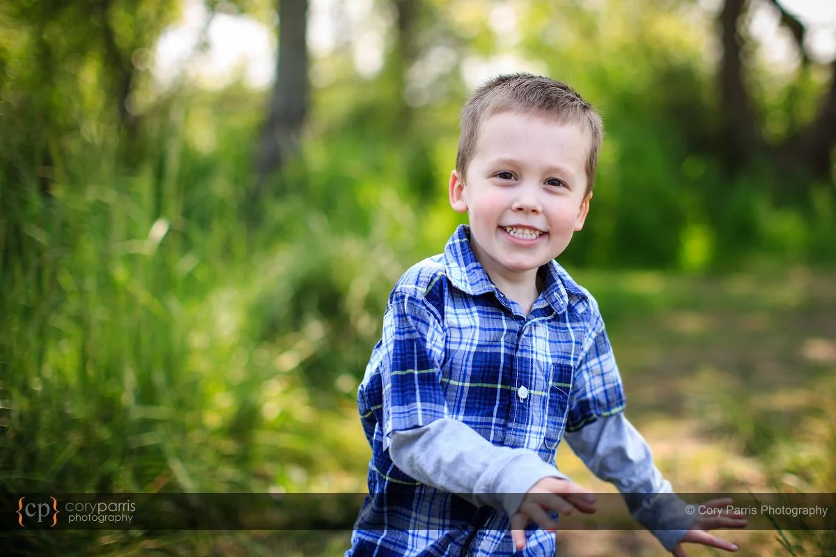 Little boy running
