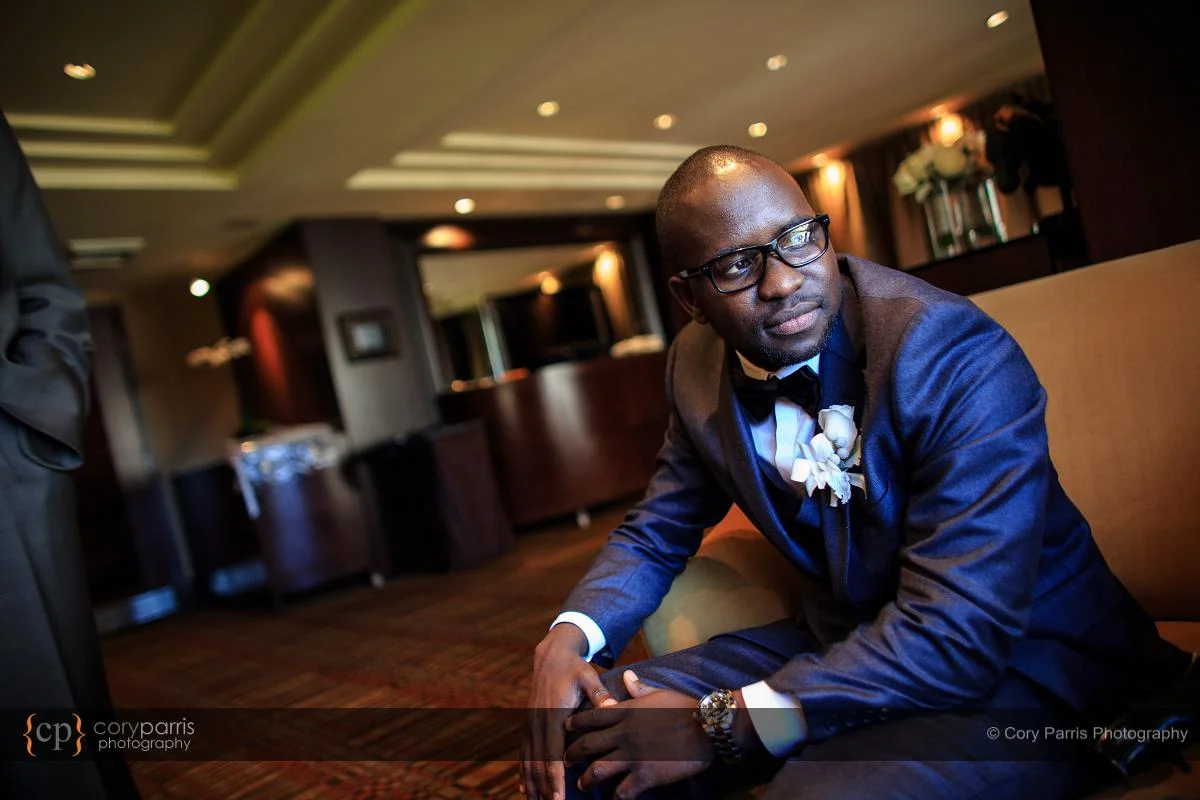groom portrait at Hotel 1000