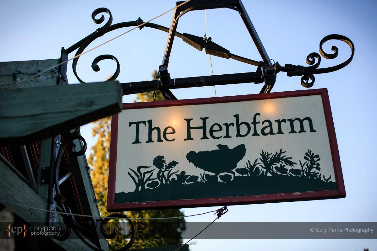 The Herb Farm wedding reception