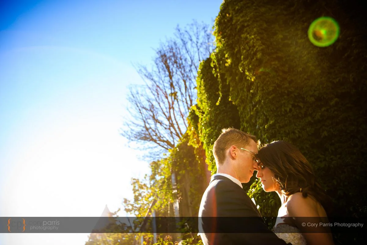 Occidental Park wedding portrait