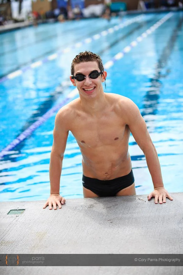 competitive swimmer portrait
