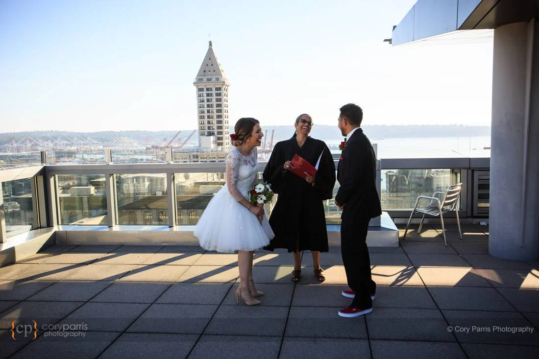 Seattle courthouse wedding