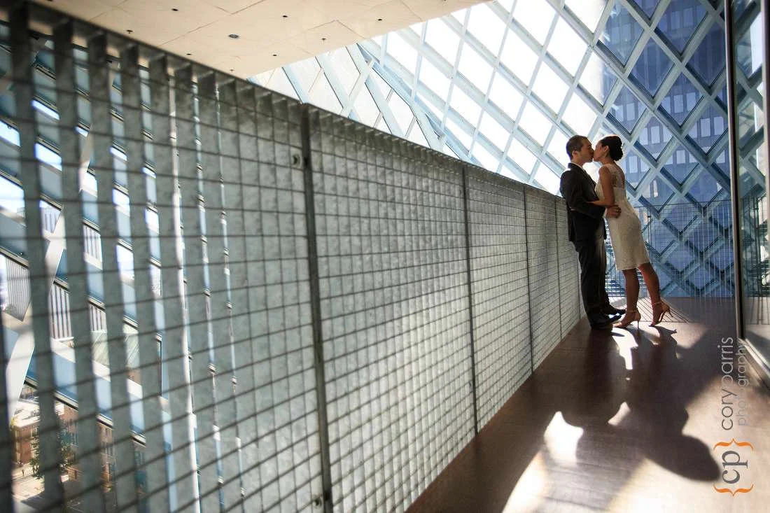 Seattle Library Wedding Photography
