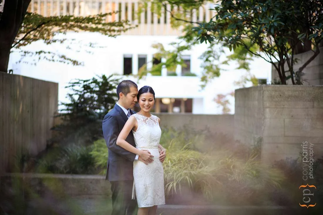 Freeway Park wedding photography Seattle