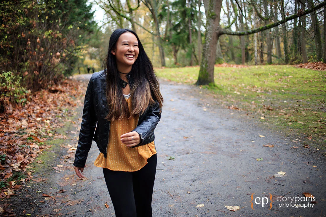 Senior portraits in Seattle at the Washington Park Arboretum