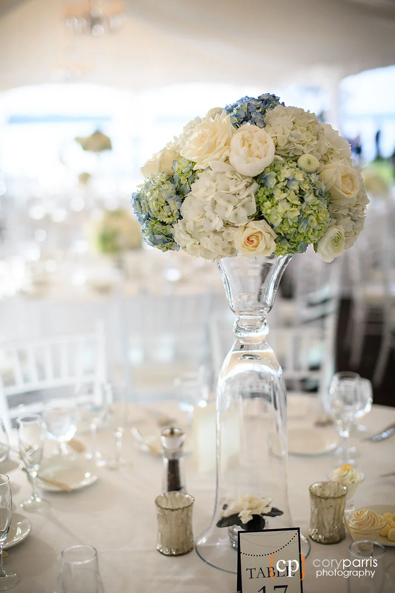 Wedding flowers at the Woodmark hotel