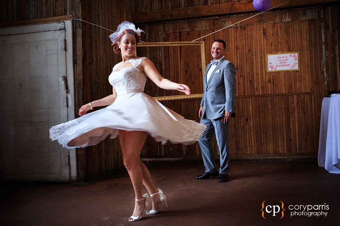 Wedding dress spin!