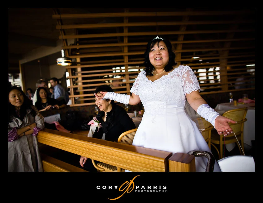 bride laughing
