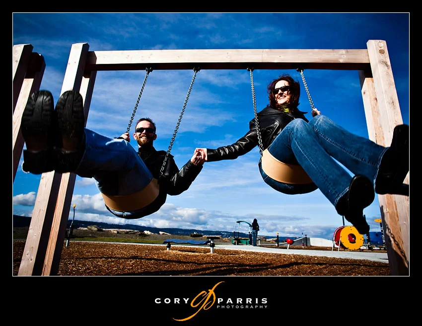 couple swinging