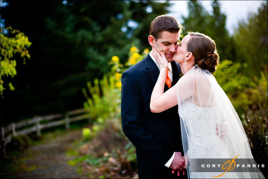 portrait of the bride and groom by seattle wedding photographer cory parris