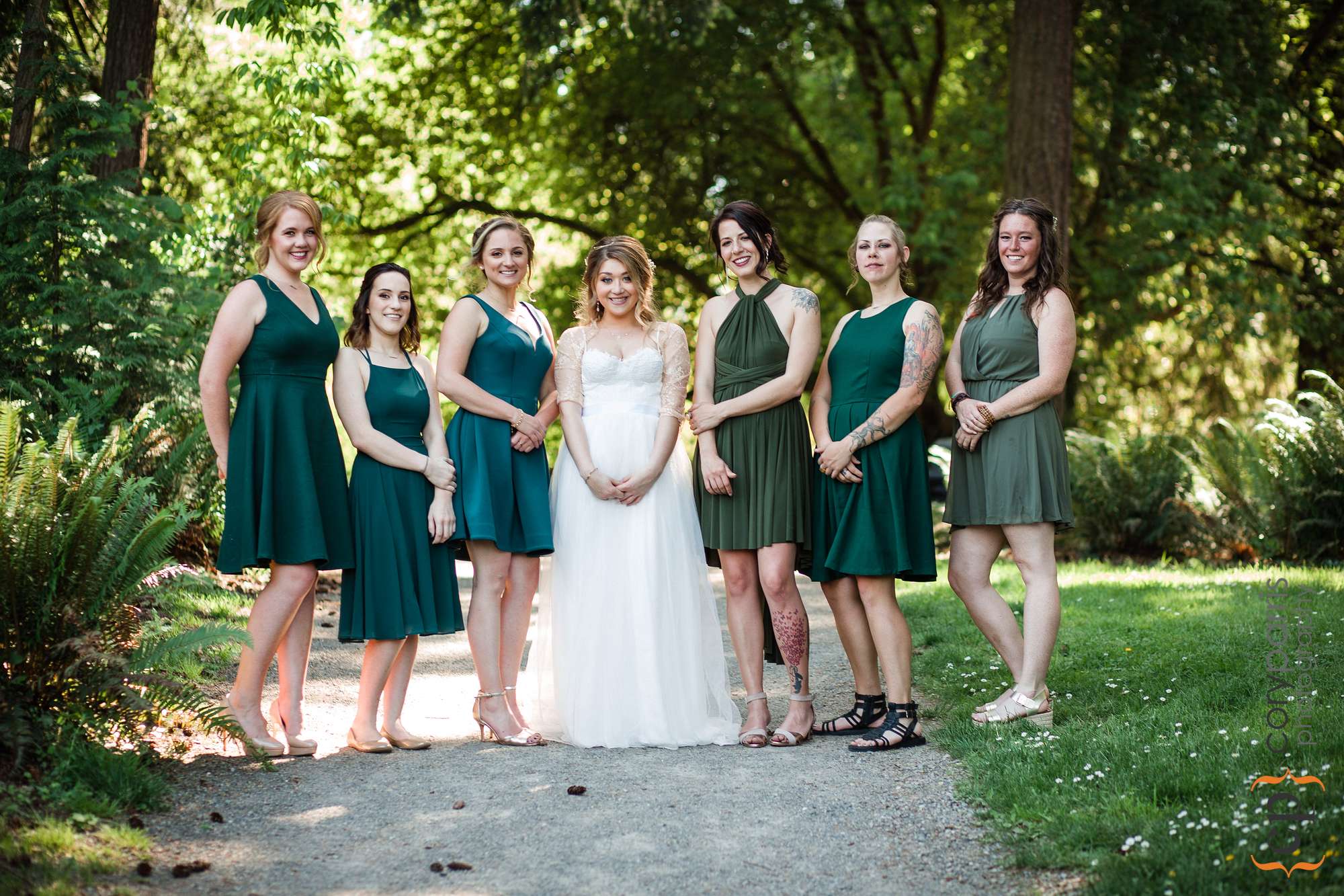 bridesmaids at washington park arboretum
