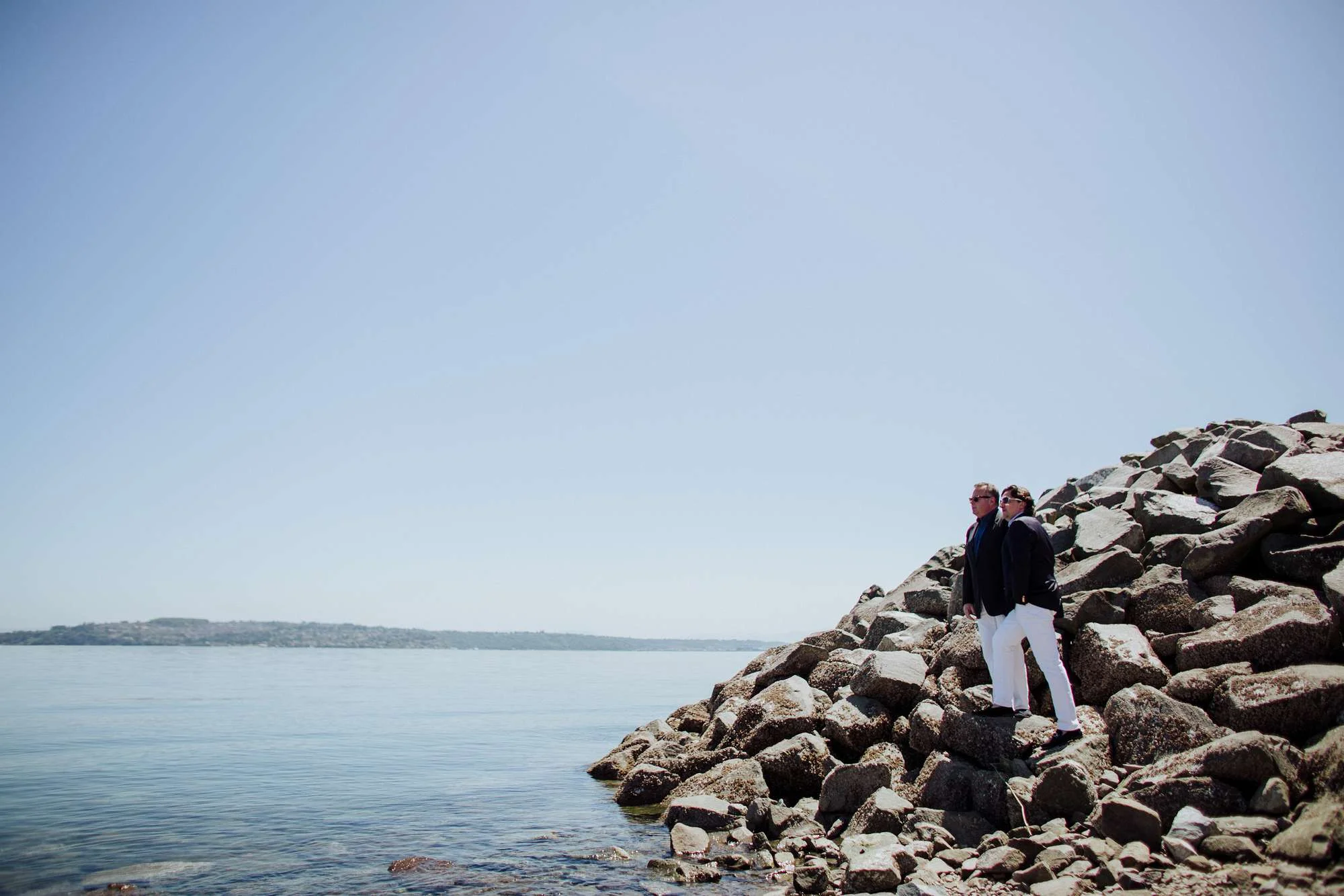 waterfront tacoma engagement portrait