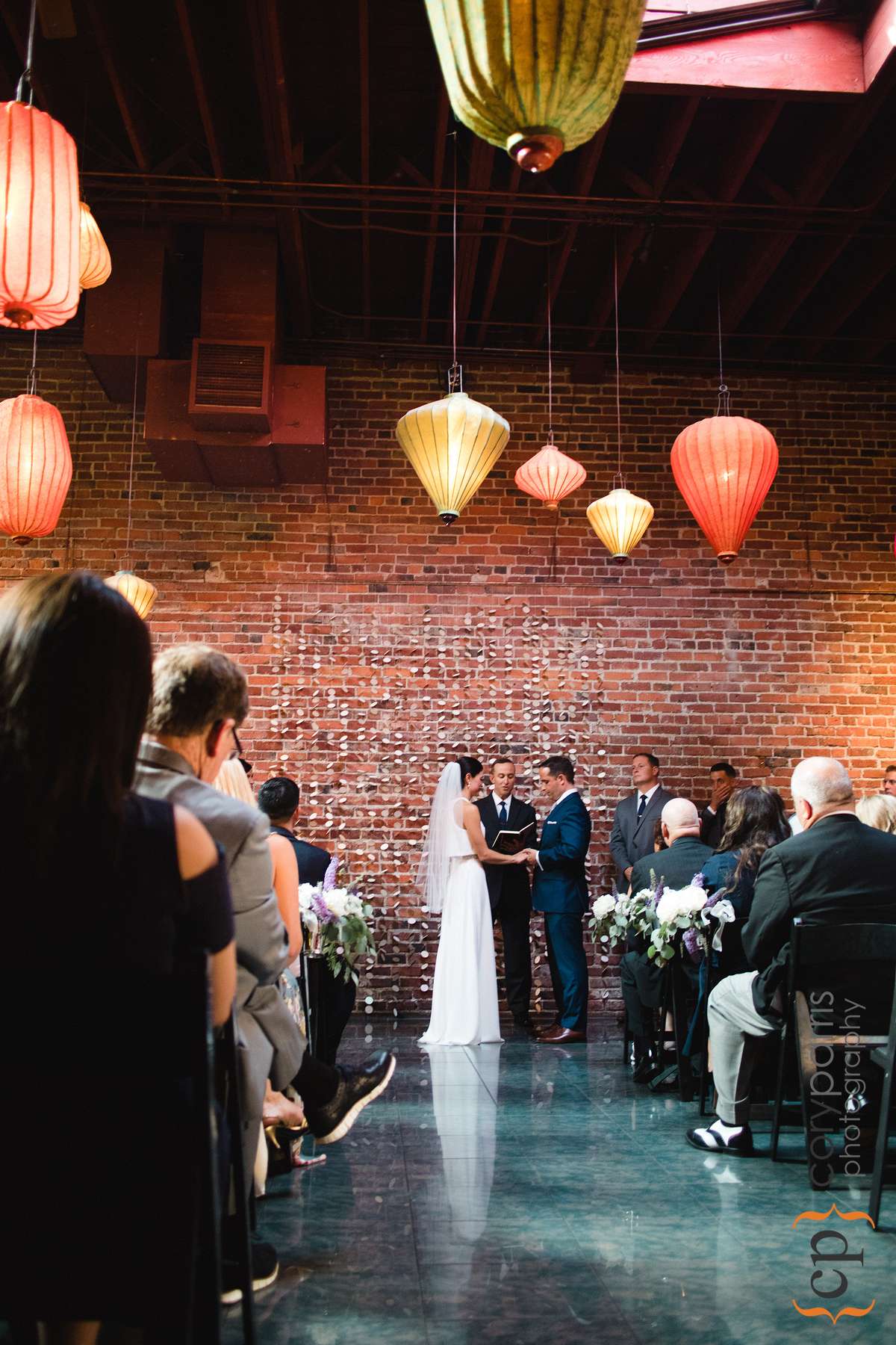  Wedding ceremony at the Georgetown Ballroom. Photo by Alyssa Parris. 