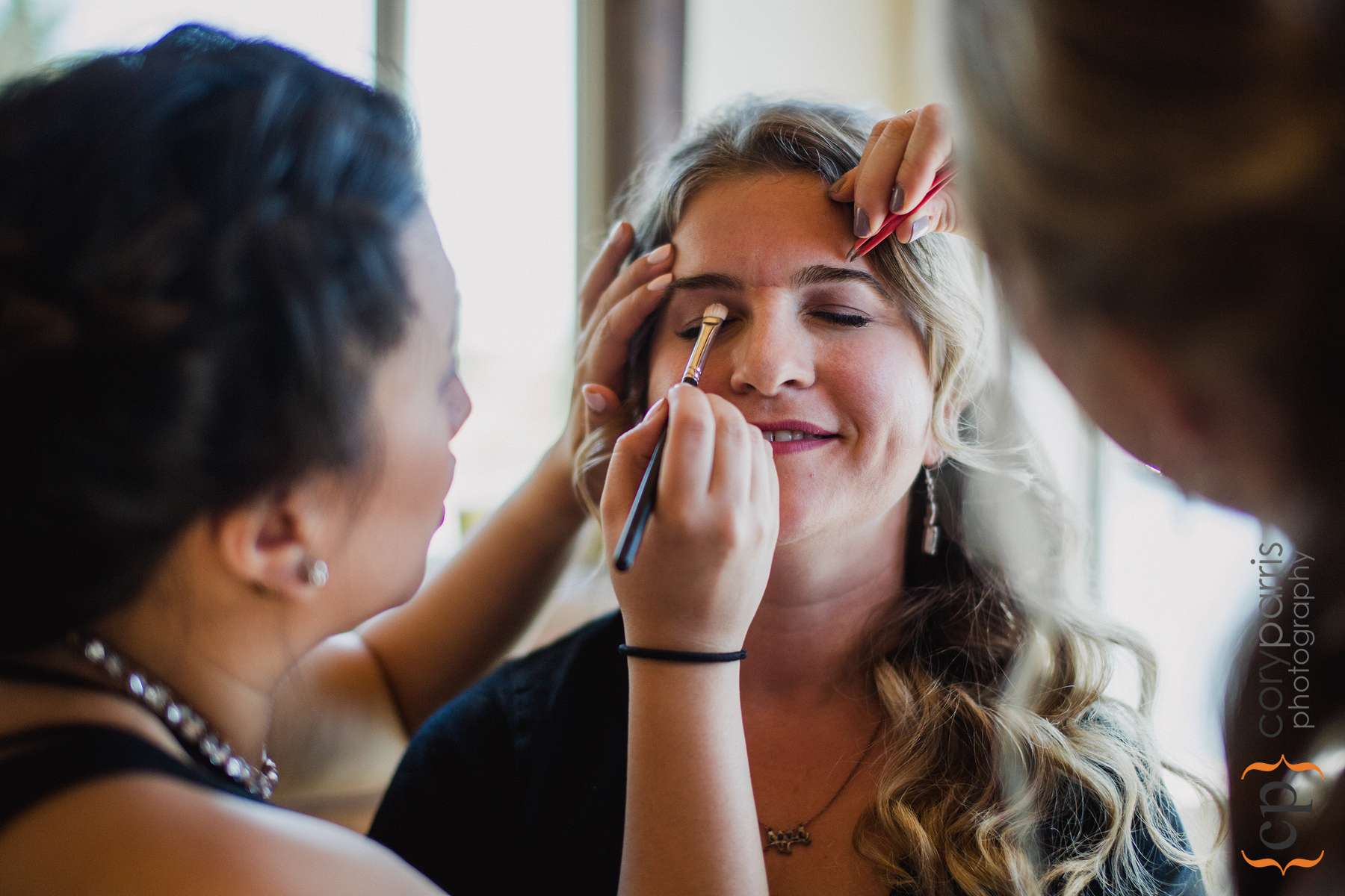 Getting ready before the wedding