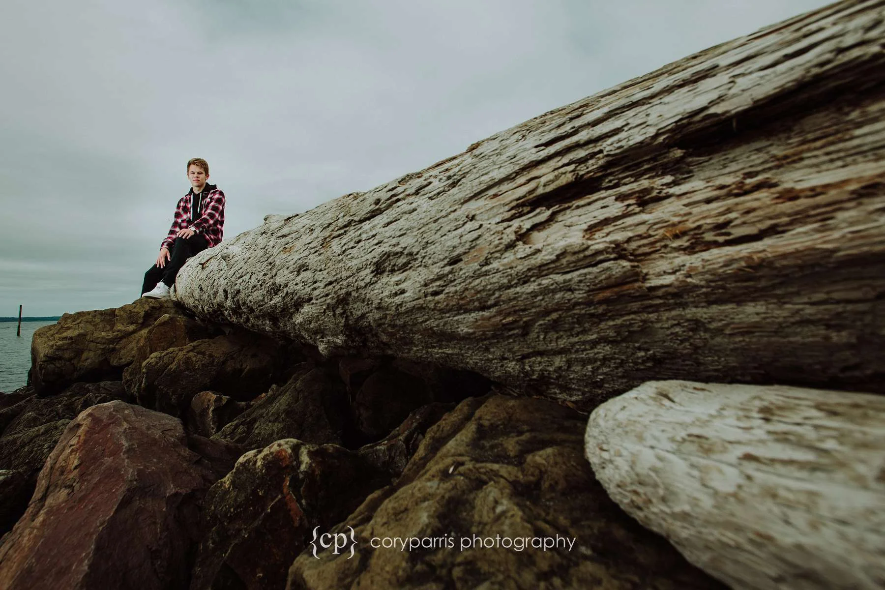 Soren's senior portraits at Edmonds Marina Beach Park