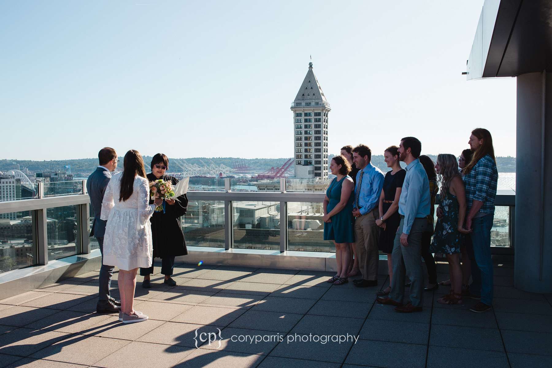 Rooftop wedding at the courthouse. You elope and get a view like this!