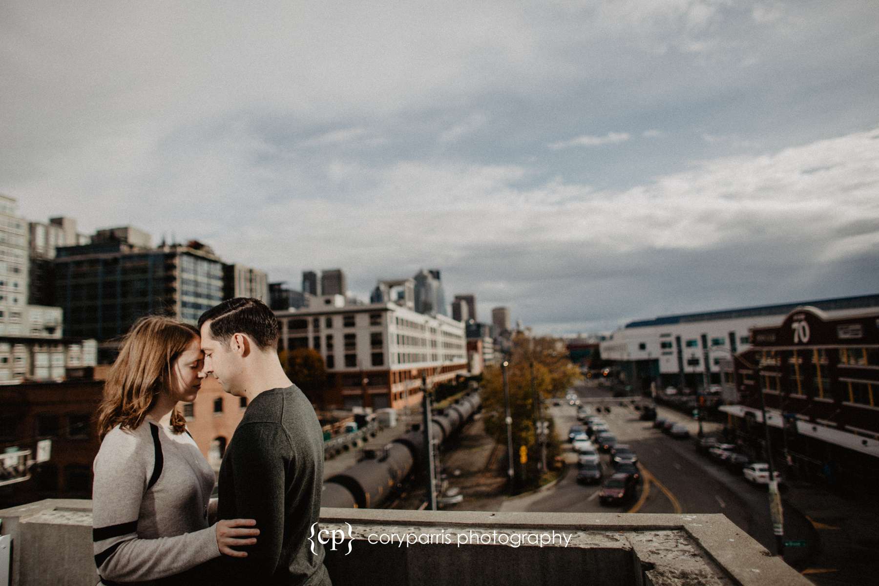 Engagement portrait in Seattle