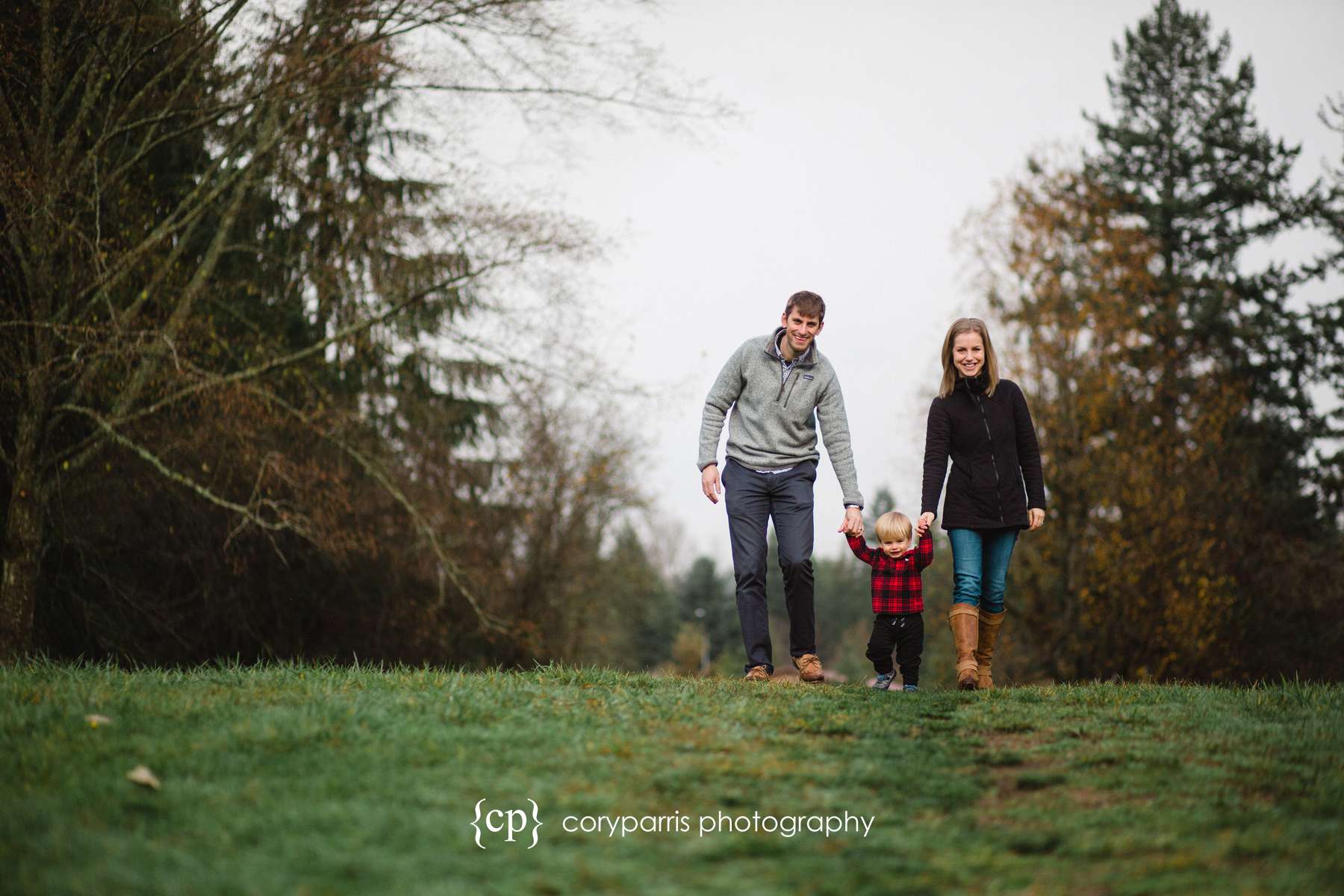 Winter family portraits in Seattle area