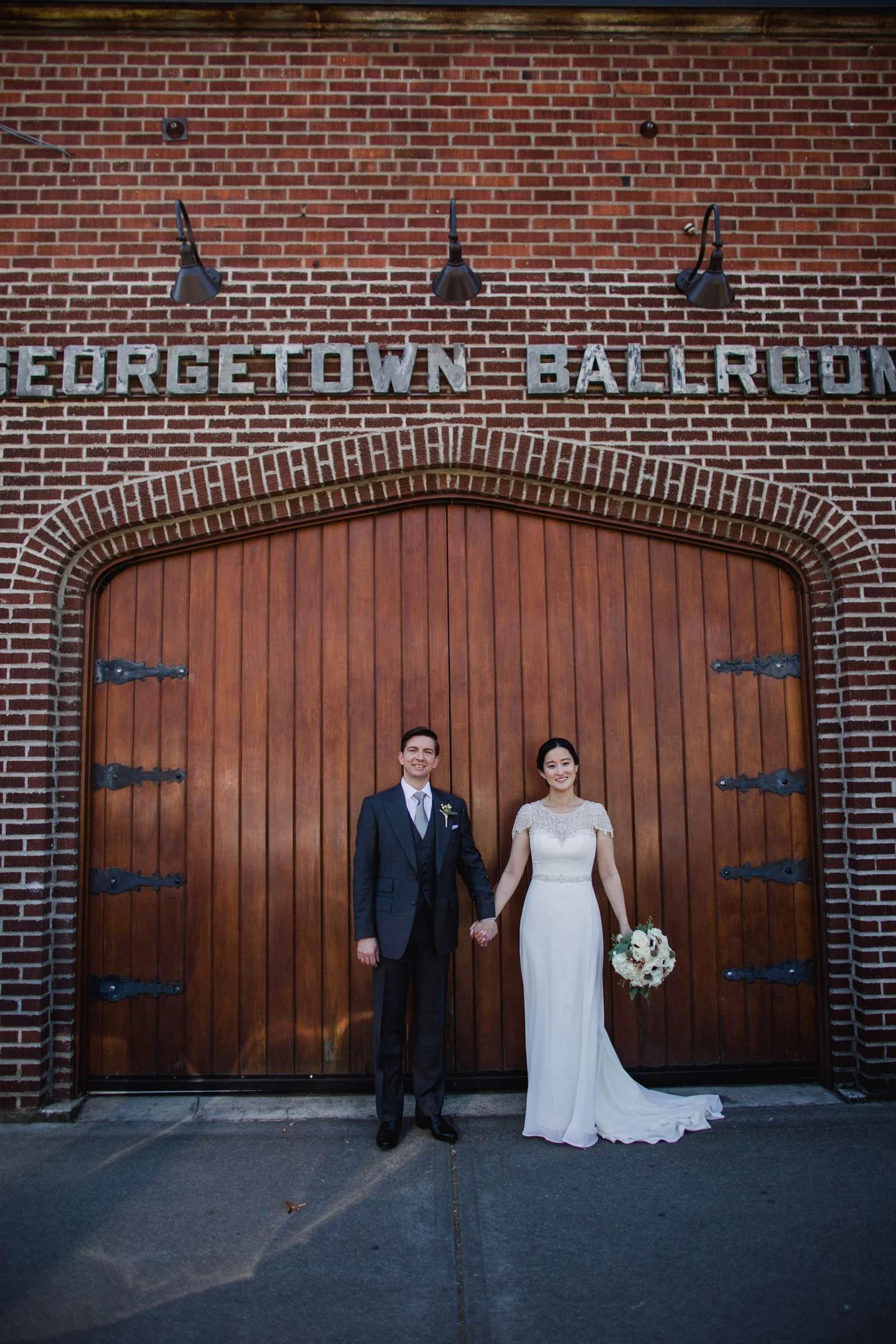 wedding photography brick couple bride and groom