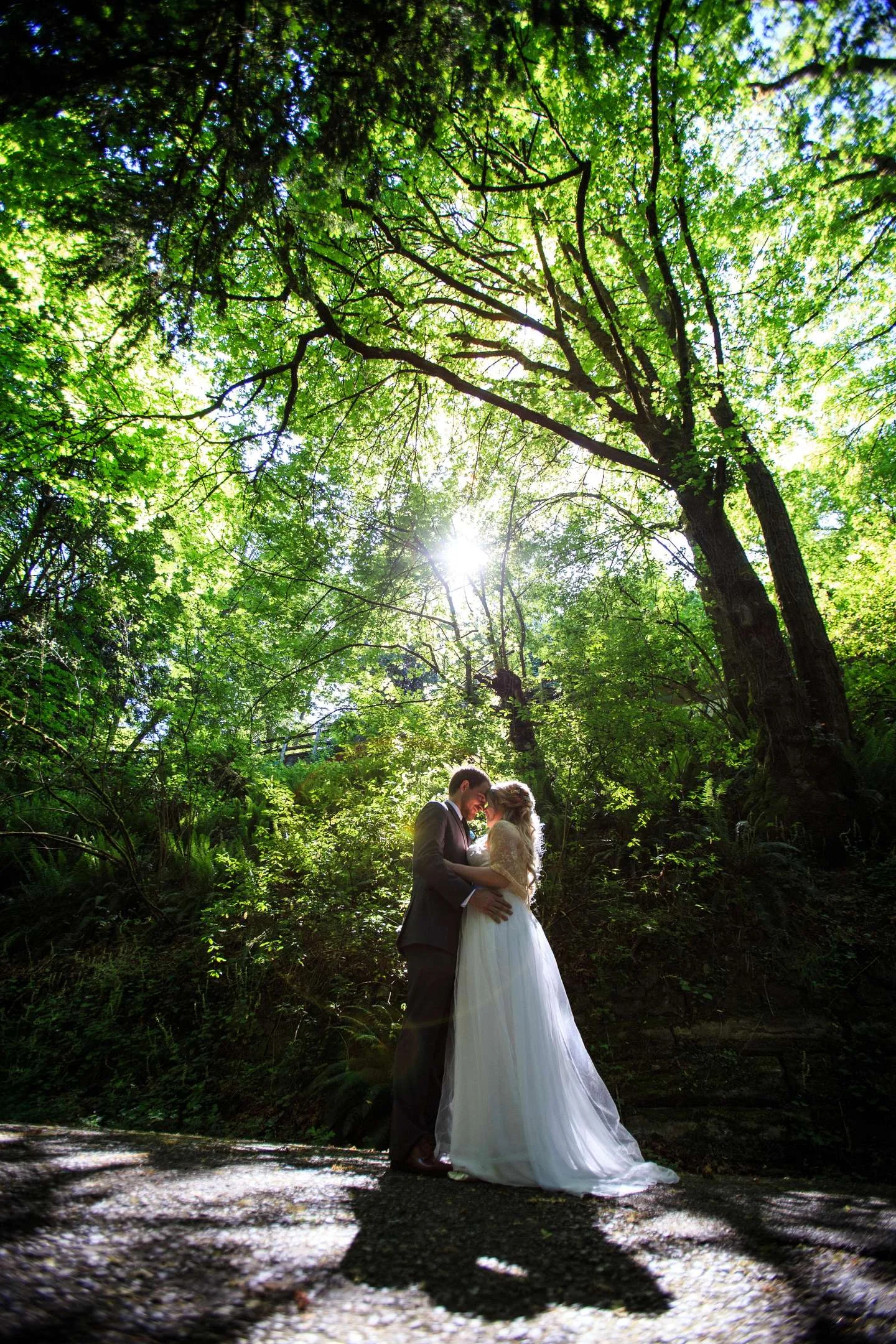 Couple portrait on East Interlaken Drive in Seattle