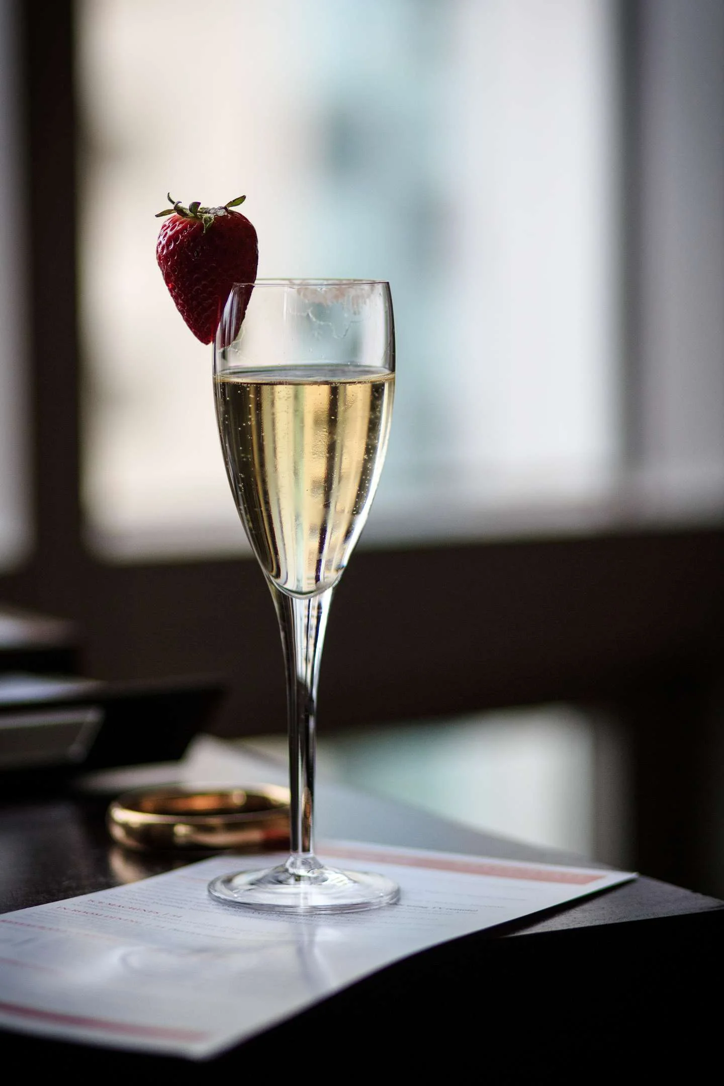 Champagne and strawberry Grand Hyatt
