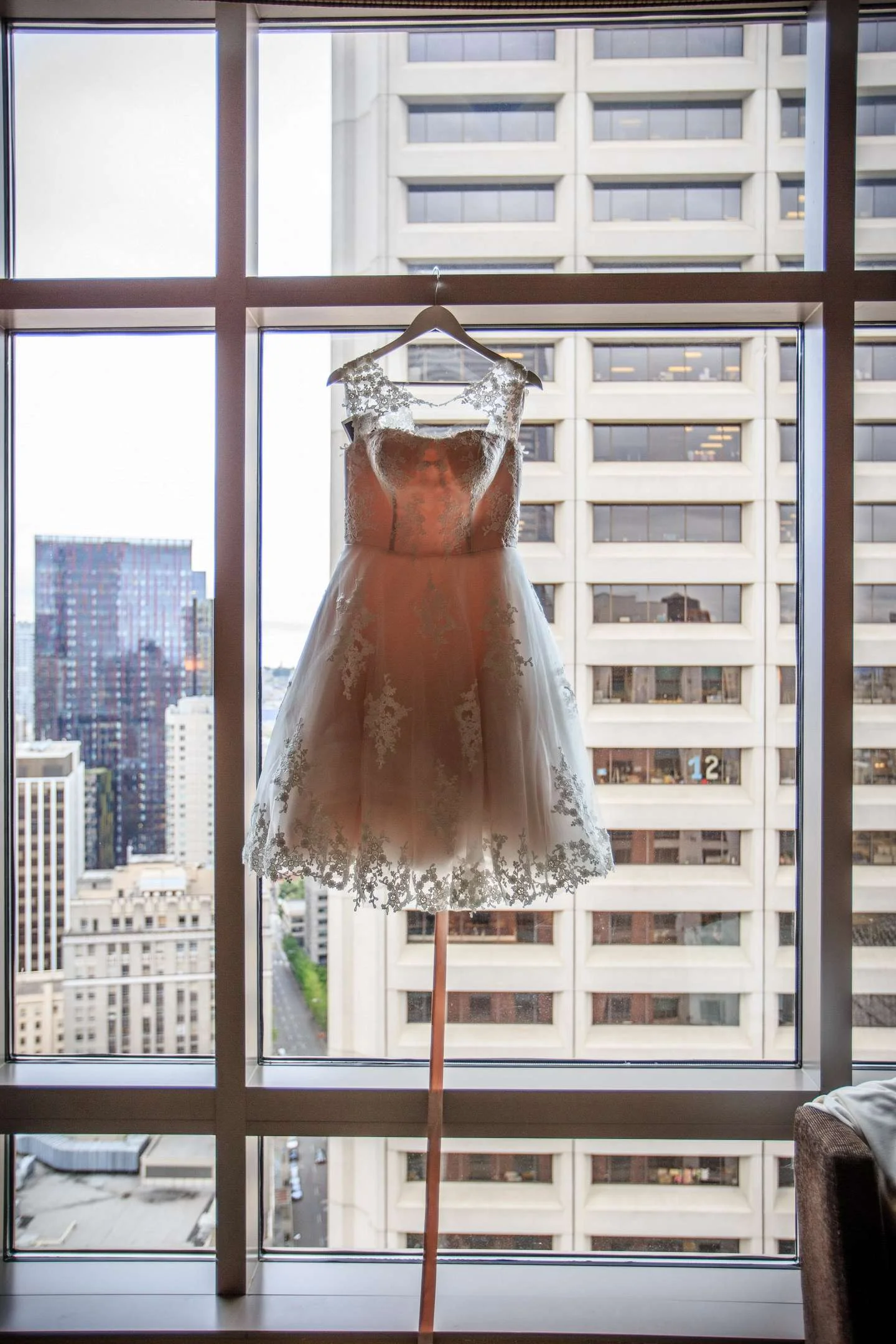 Wedding details veil photography short pink dress