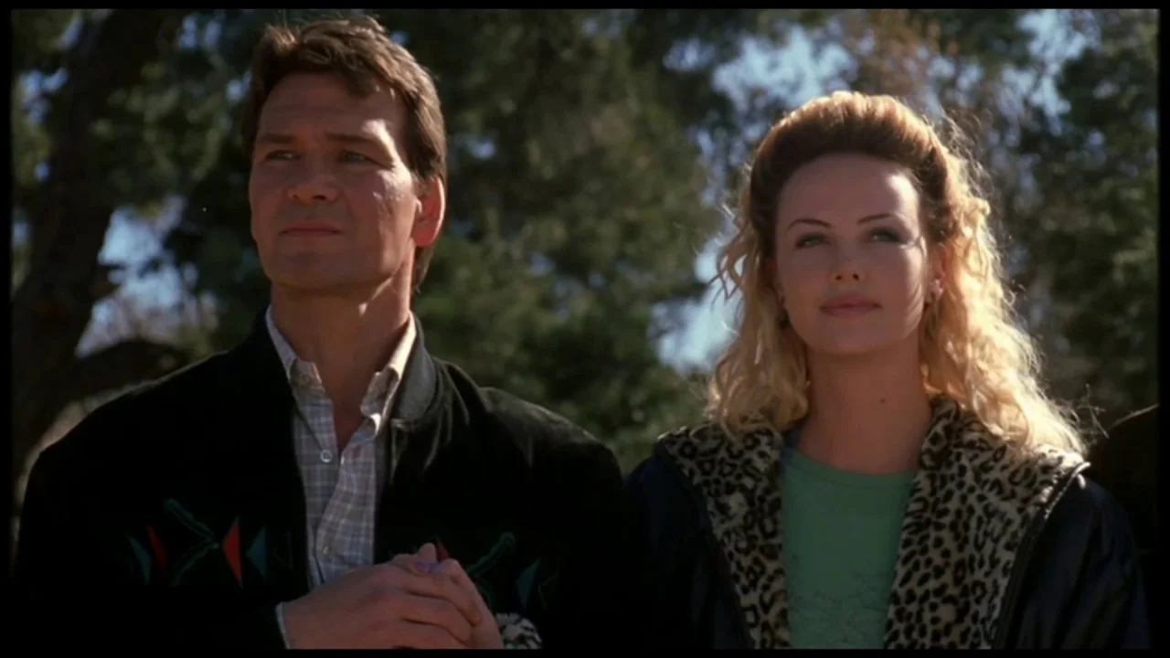 Patrick Swayze and Charlize Theron 