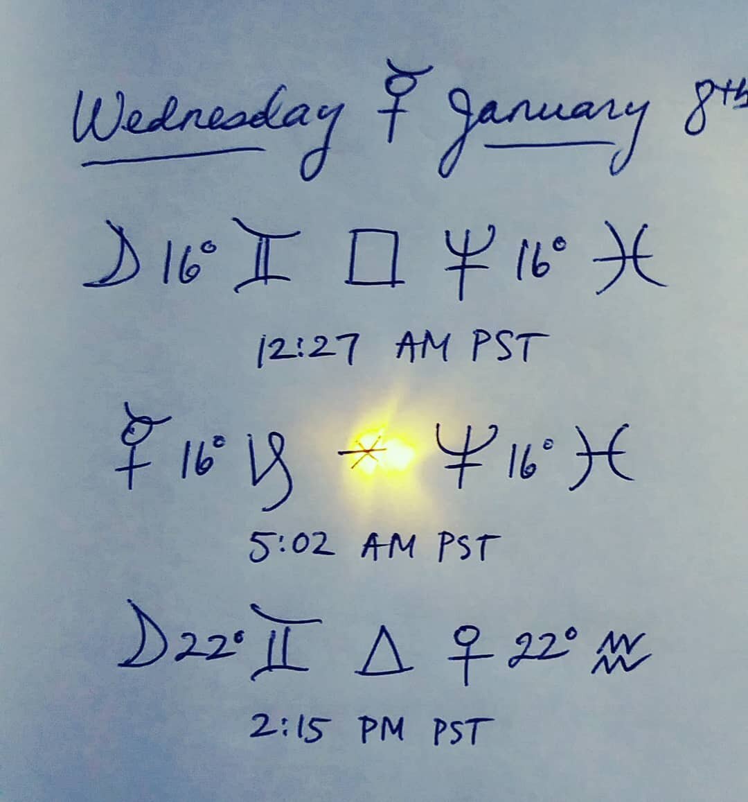 Creative mental and social energy brings in important information as we prepare for emotional eclipse this Friday .
✨🌒✨ .
Moon in Gemini square Neptune in Pisces
Mercury in Capricorn sextile Neptune
Moon in Gemini Trine Venus in Aquarius

Lunar Ecli