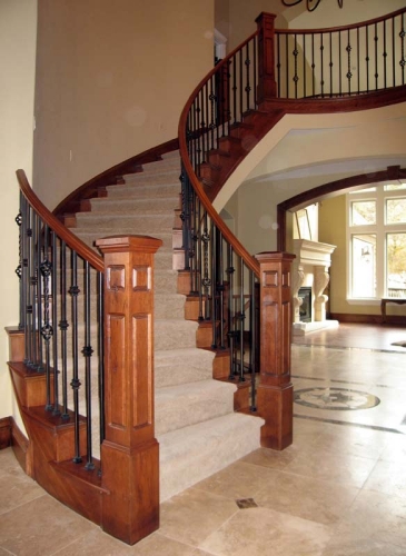 Wood Iron Baluster Combinations Titan Architectural