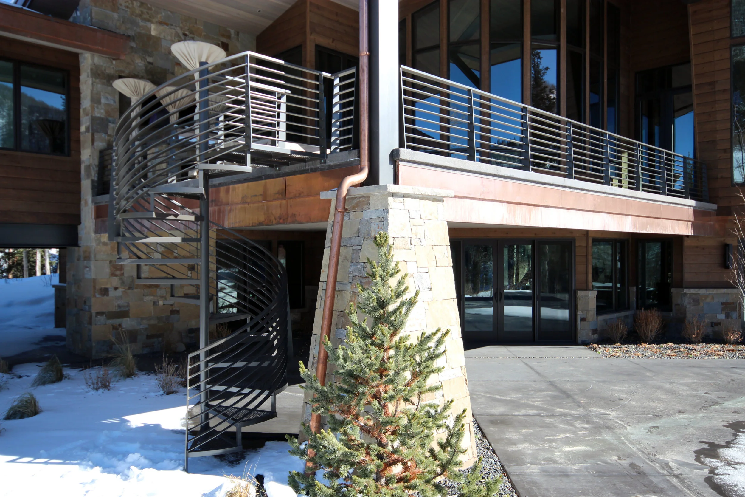 Curated visual reference: Wood And Steel Railing Design Titan Architectural Products Of Utah Photo Inspiration