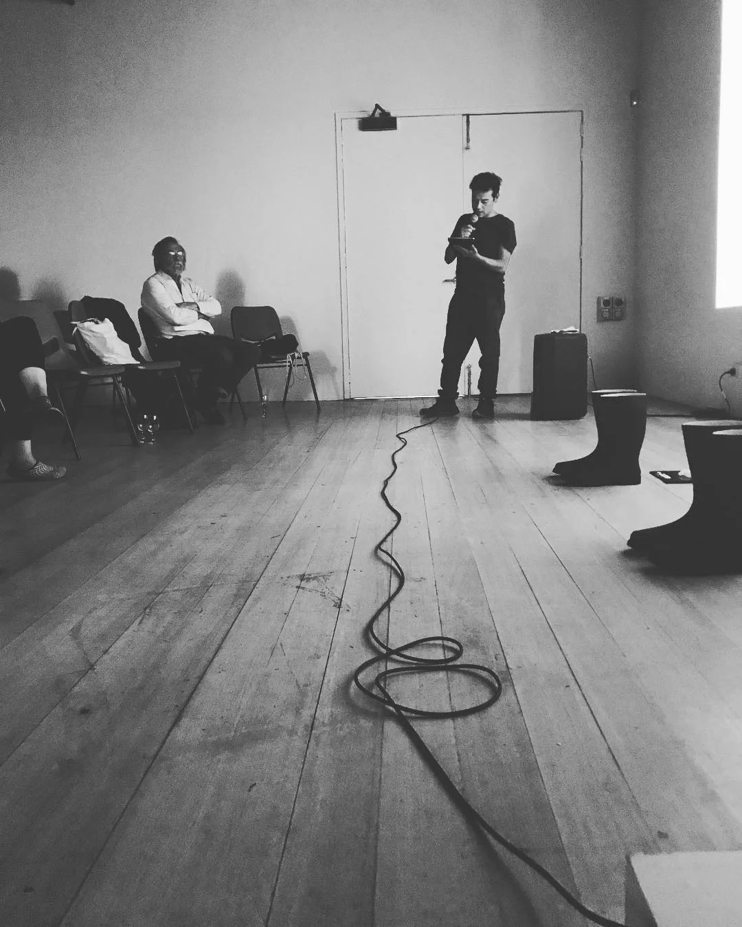 Eduardo Cruces, Contemporary Art Symposium, image credit: Philippa Stafford (2018)