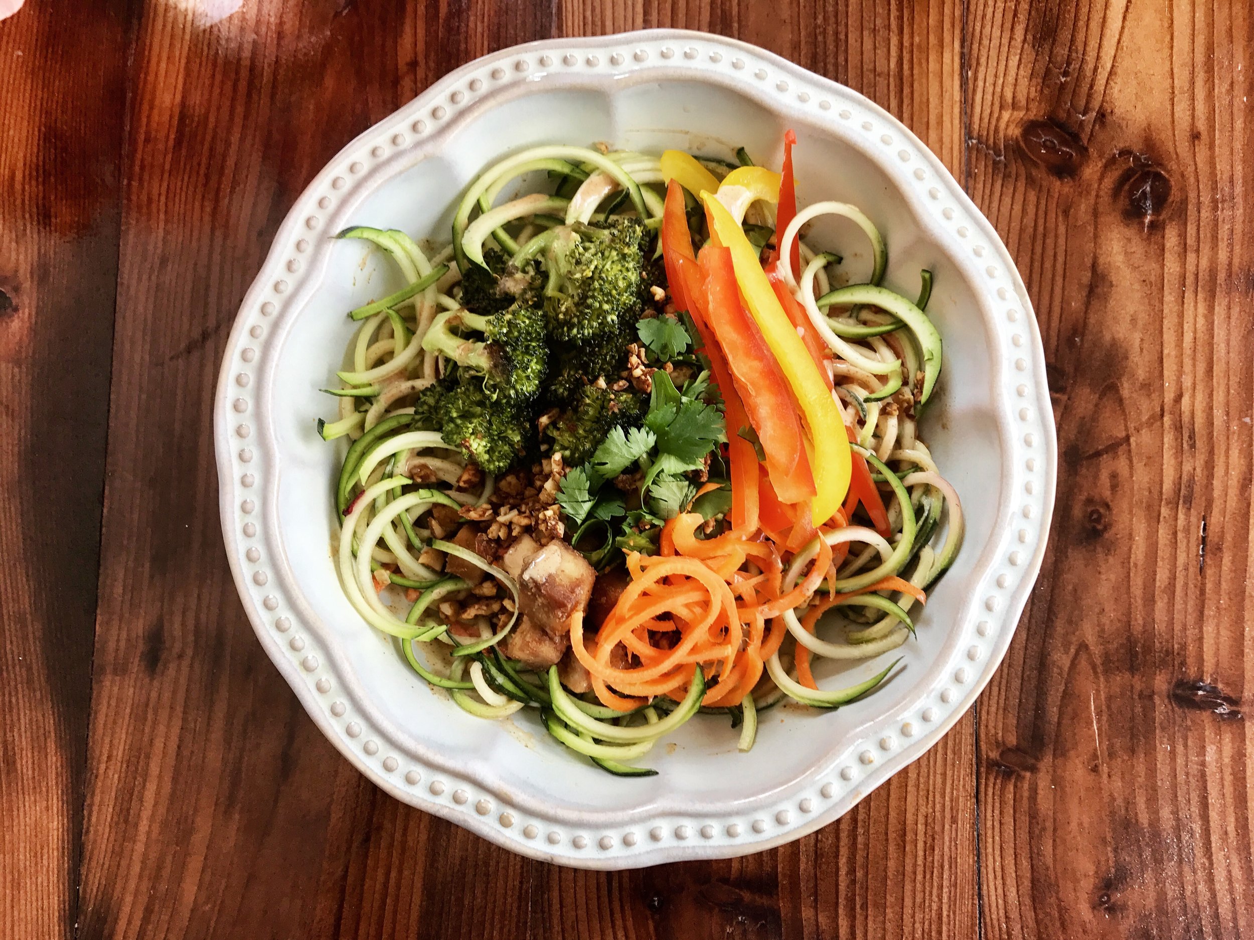 zucchini thai bowl