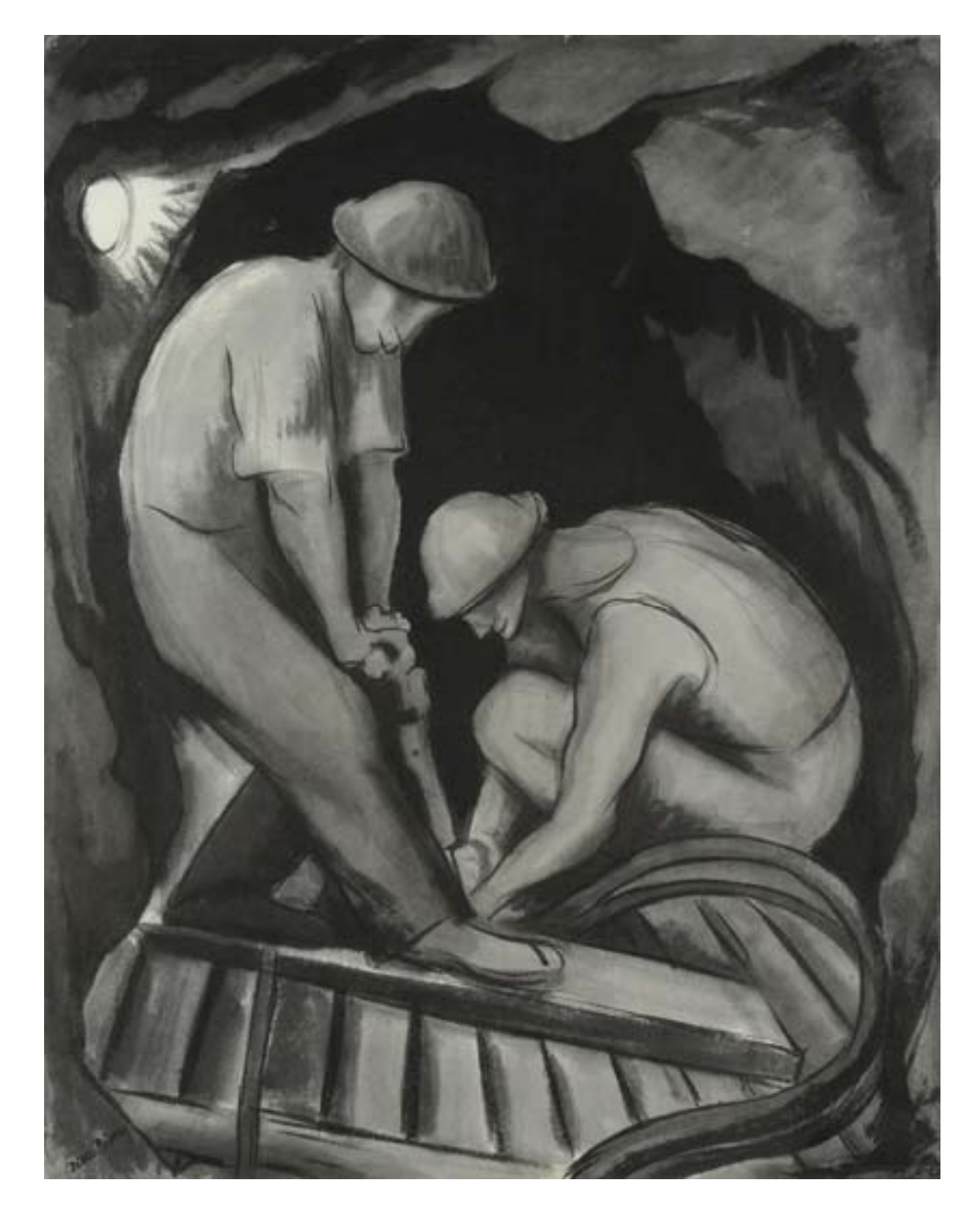 Miners in Guerrero, Diego Rivera.png