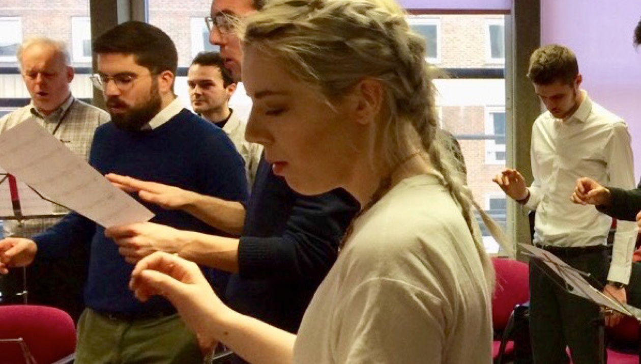 Poppy taking part in the 2017-2018 Conductors for Change programme