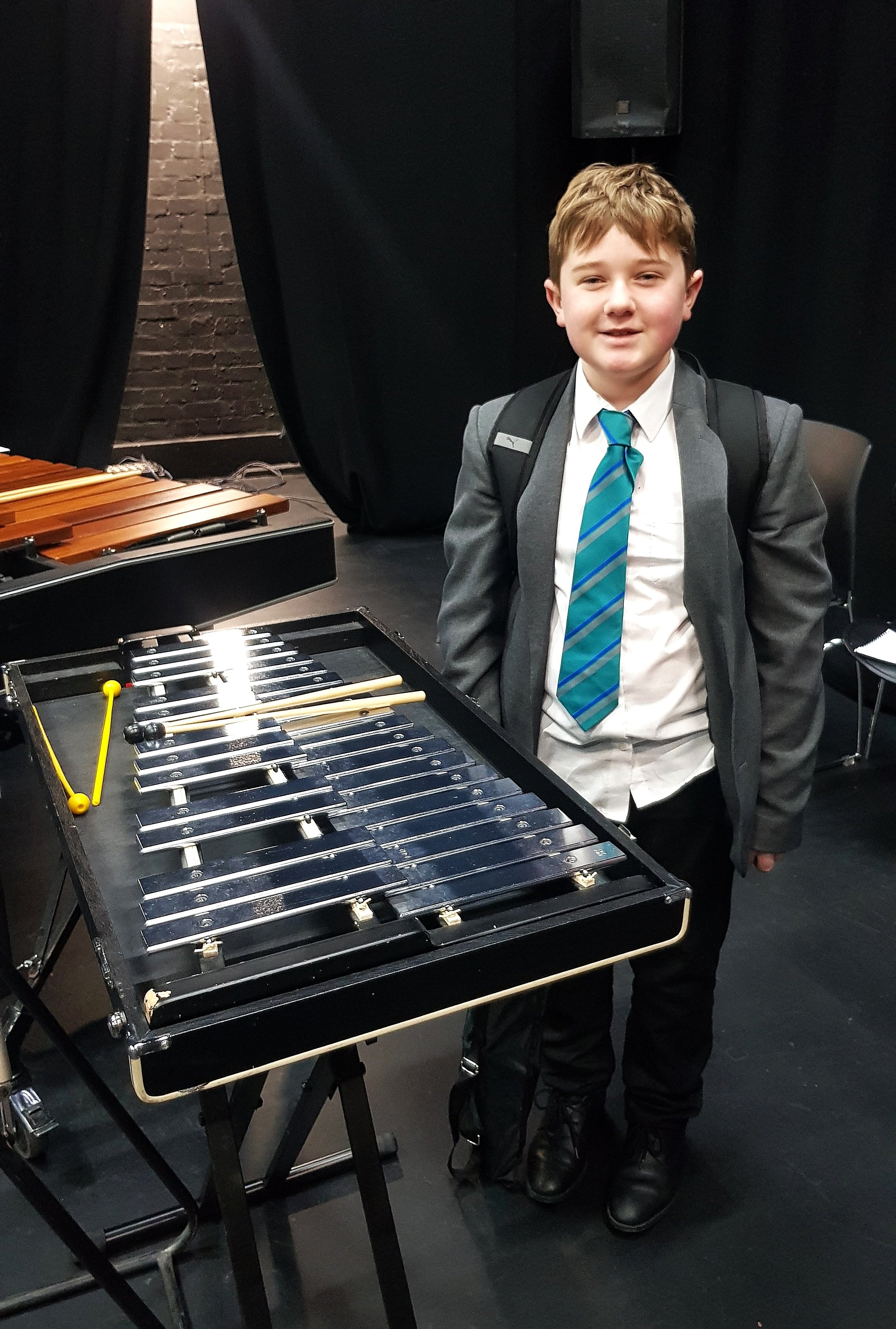 Happy smiles with the glockenspiel