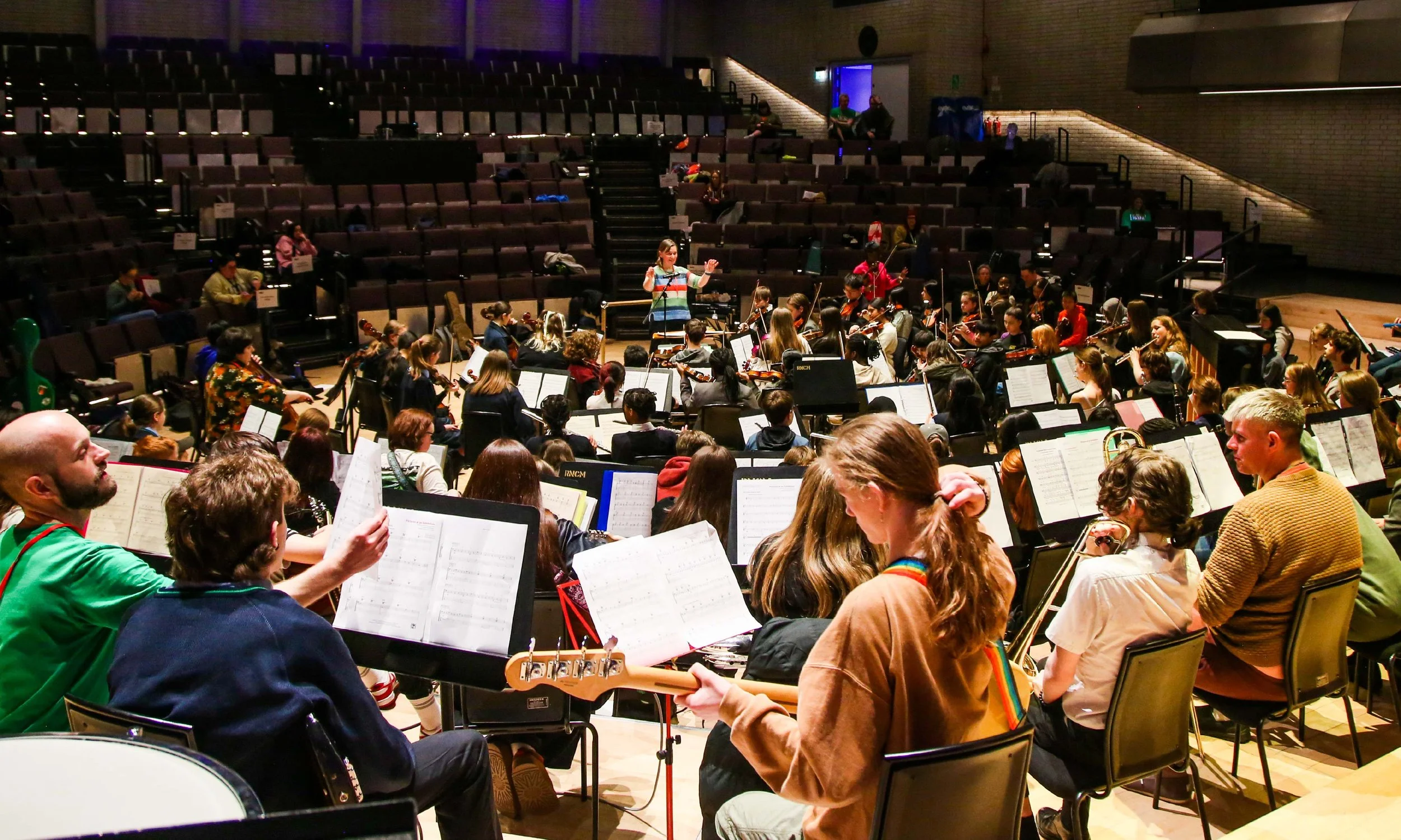 A full Modulo ensemble at the Royal Northern College of Music.